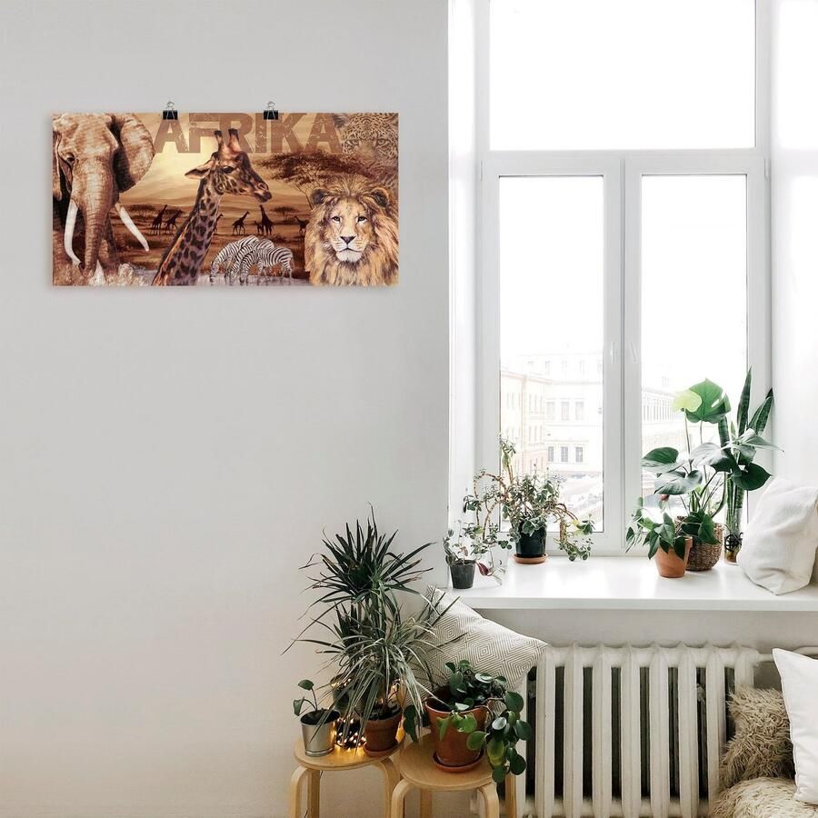 Artland Artprint Afrika als artprint van aluminium artprint voor buiten artprint op linnen poster muursticker - Foto 2