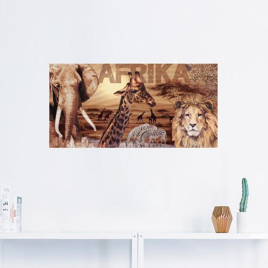 Artland Artprint Afrika als artprint van aluminium artprint voor buiten artprint op linnen poster muursticker - Foto 2