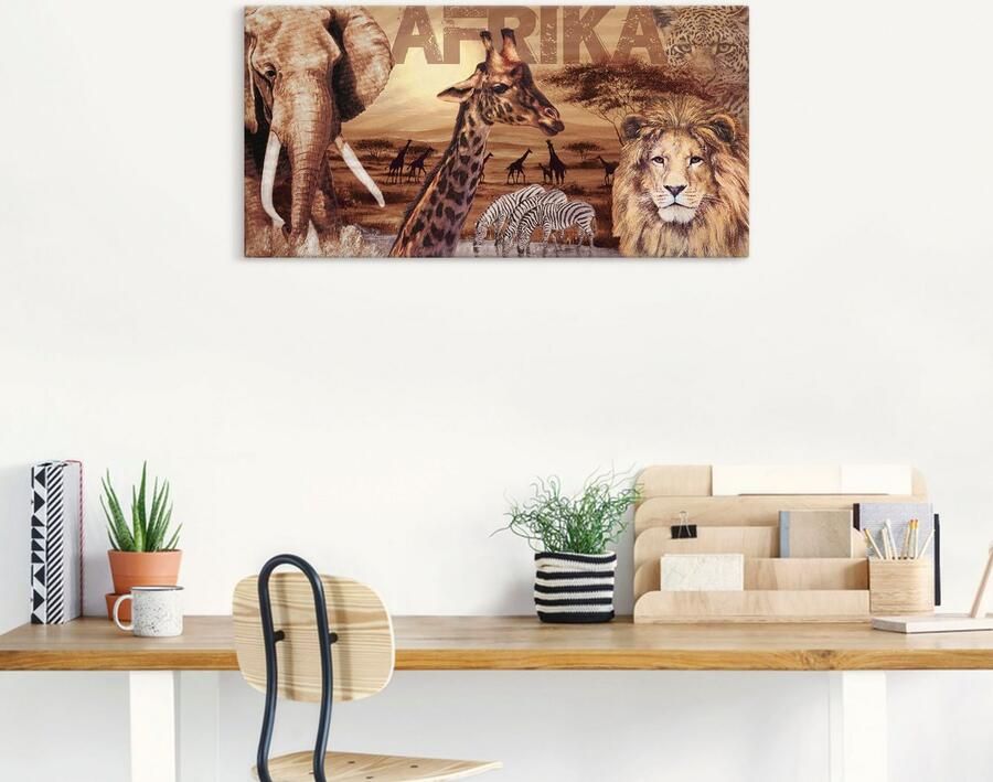 Artland Artprint Afrika als artprint van aluminium artprint voor buiten artprint op linnen poster muursticker - Foto 7