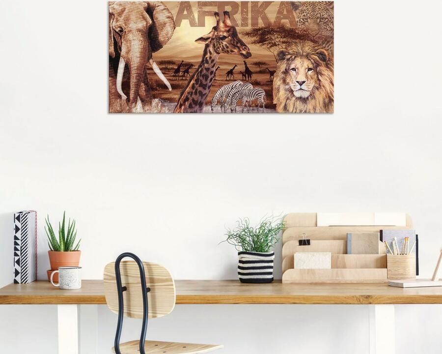 Artland Artprint Afrika als artprint van aluminium artprint voor buiten artprint op linnen poster muursticker - Foto 6