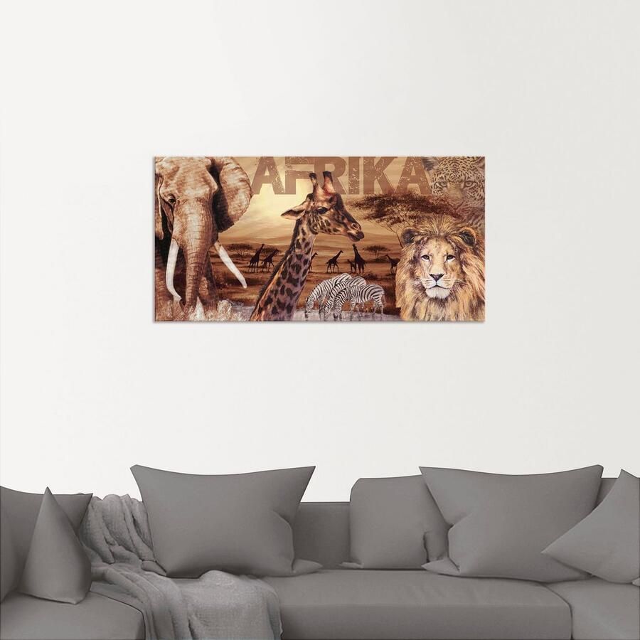 Artland Artprint Afrika als artprint van aluminium artprint voor buiten artprint op linnen poster muursticker - Foto 2