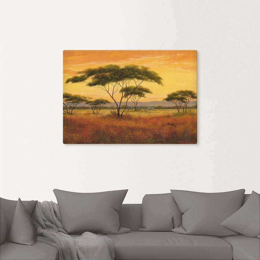 Artland Artprint op linnen Afrikaans landschap - Foto 2