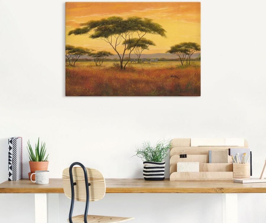 Artland Artprint op linnen Afrikaans landschap - Foto 5