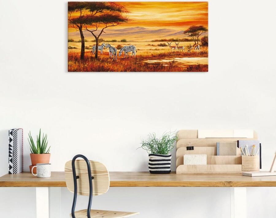 Artland Artprint Afrikaans landschap I als artprint op linnen poster muursticker in verschillende maten - Foto 5