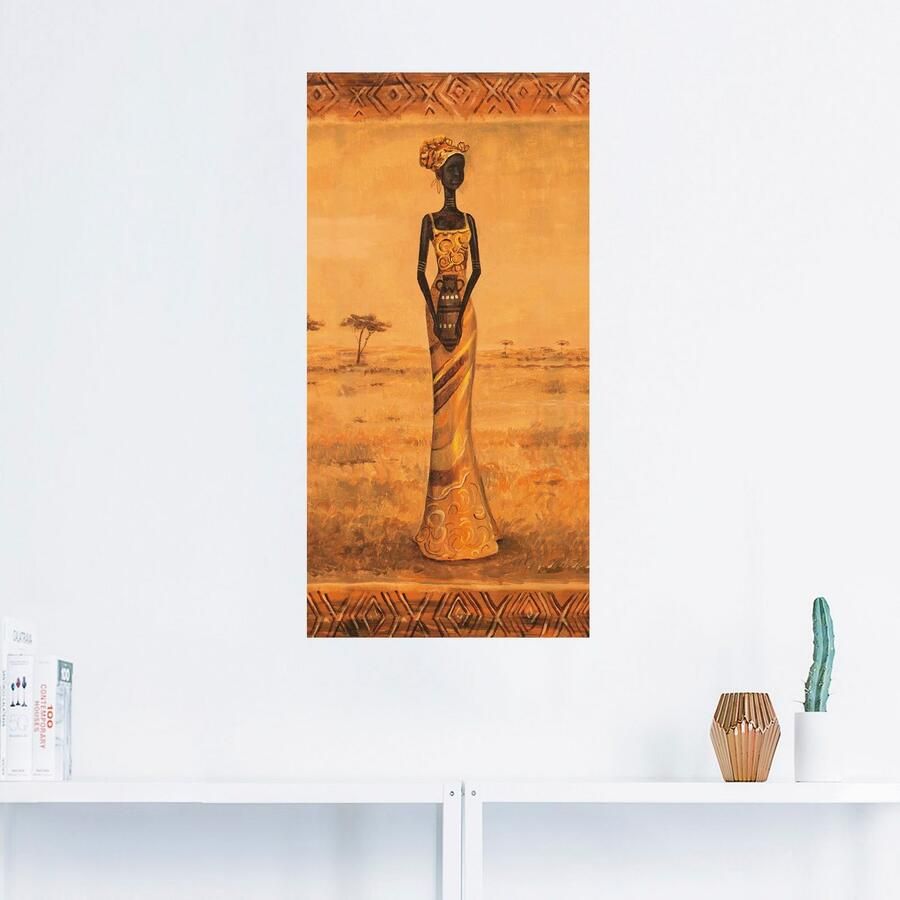 Artland Artprint Afrikaanse Elegantie II als artprint op linnen muursticker in verschillende maten