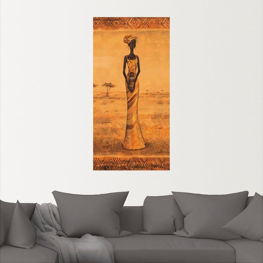 Artland Artprint Afrikaanse Elegantie II als artprint op linnen muursticker in verschillende maten - Foto 2
