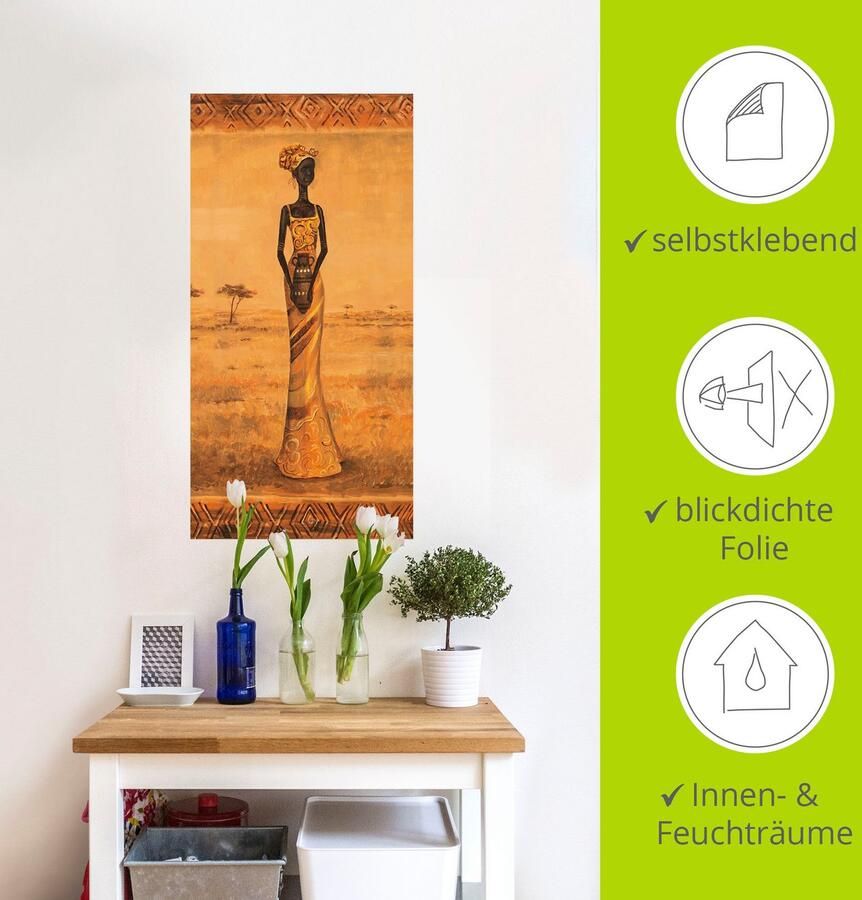 Artland Artprint Afrikaanse Elegantie II als artprint op linnen muursticker in verschillende maten - Foto 4