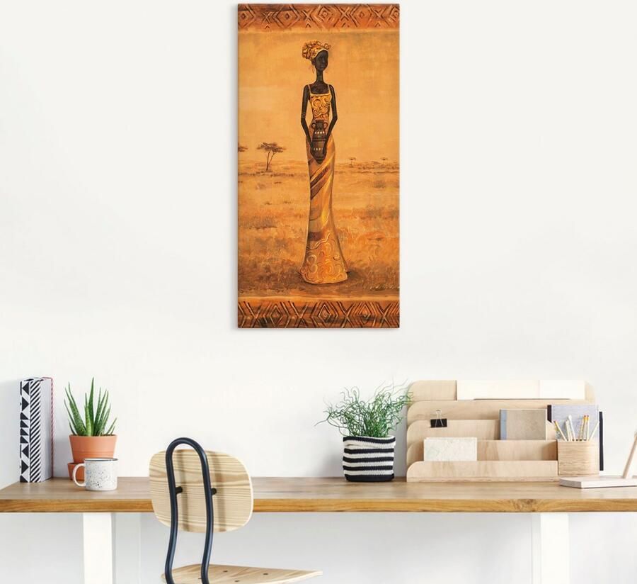 Artland Artprint op linnen Afrikaanse Elegantie II - Foto 5