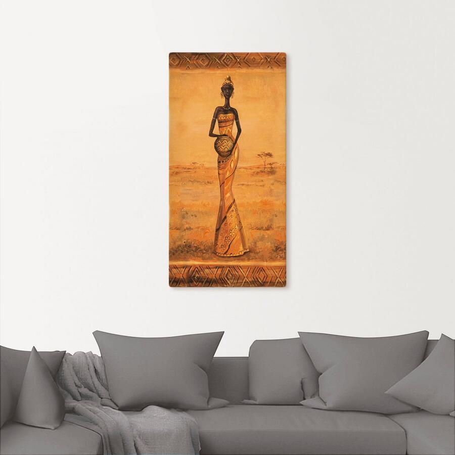 Artland Artprint Afrikaanse Elegantie III als artprint van aluminium artprint op linnen muursticker verschillende maten - Foto 2