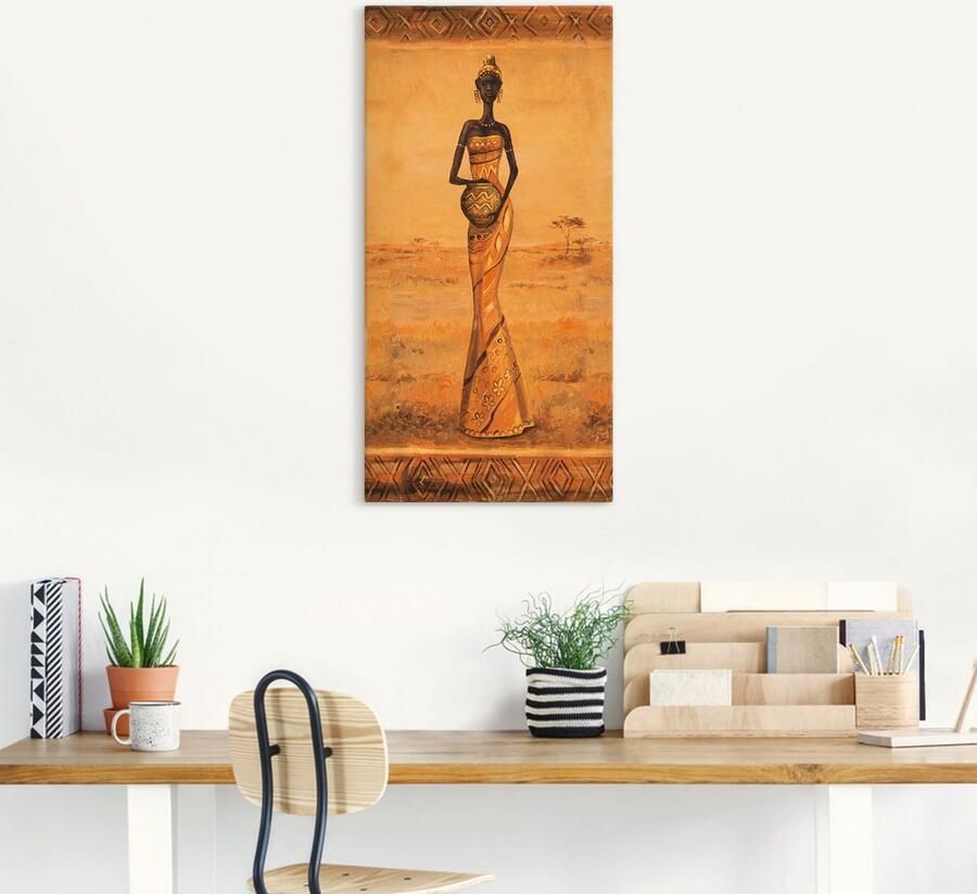 Artland Artprint Afrikaanse Elegantie III als artprint van aluminium artprint op linnen muursticker verschillende maten - Foto 5