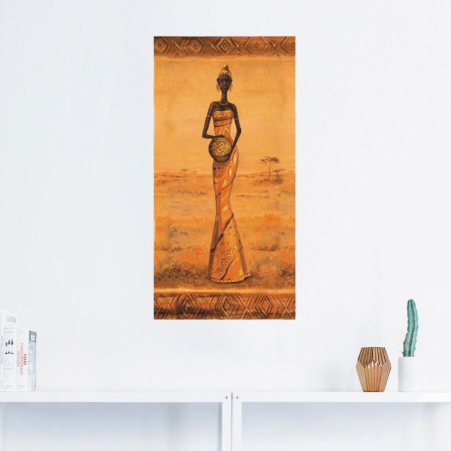 Artland Artprint Afrikaanse Elegantie III als artprint van aluminium artprint op linnen muursticker verschillende maten - Foto 2