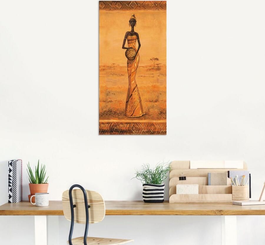 Artland Artprint Afrikaanse Elegantie III als artprint van aluminium artprint op linnen muursticker verschillende maten - Foto 5