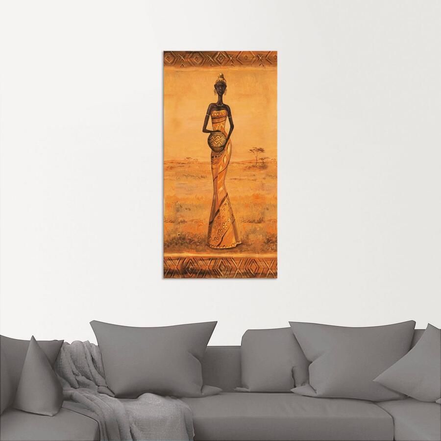 Artland Artprint Afrikaanse Elegantie III als artprint van aluminium artprint op linnen muursticker verschillende maten - Foto 2