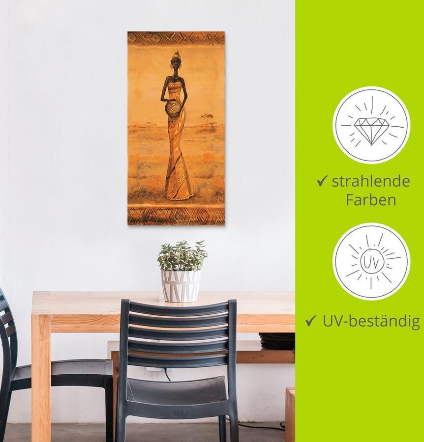 Artland Artprint Afrikaanse Elegantie III als artprint van aluminium artprint op linnen muursticker verschillende maten - Foto 3