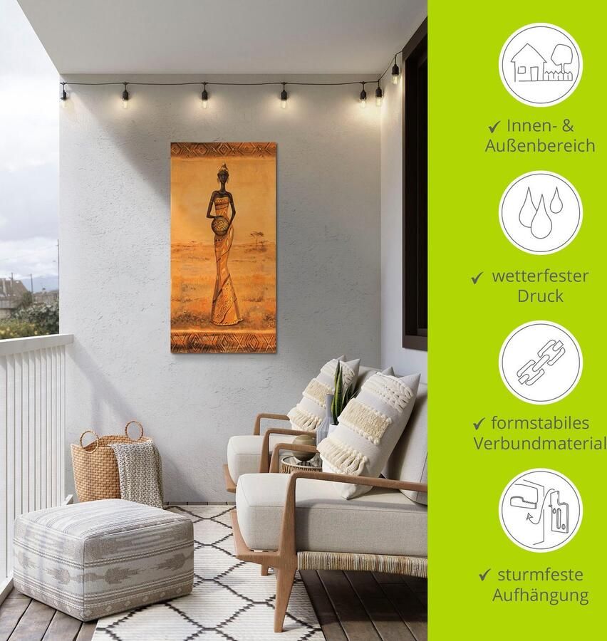 Artland Artprint Afrikaanse Elegantie III als artprint van aluminium artprint op linnen muursticker verschillende maten - Foto 4