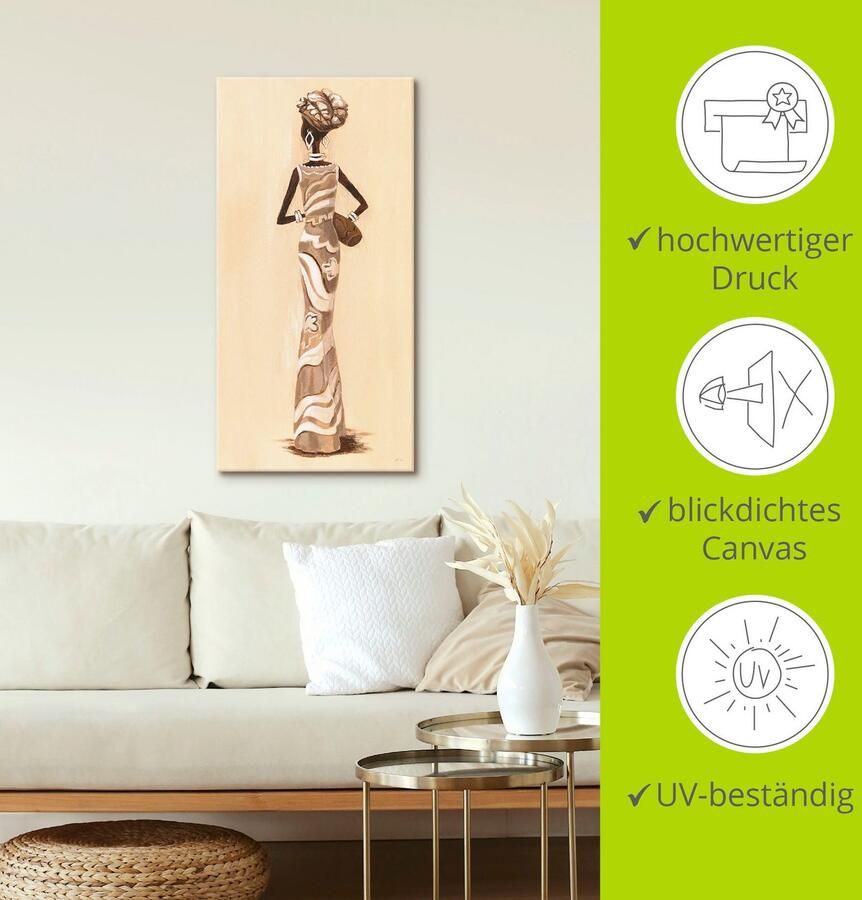 Artland Artprint Afrikaanse keerzijde als artprint op linnen poster in verschillende formaten maten - Foto 3