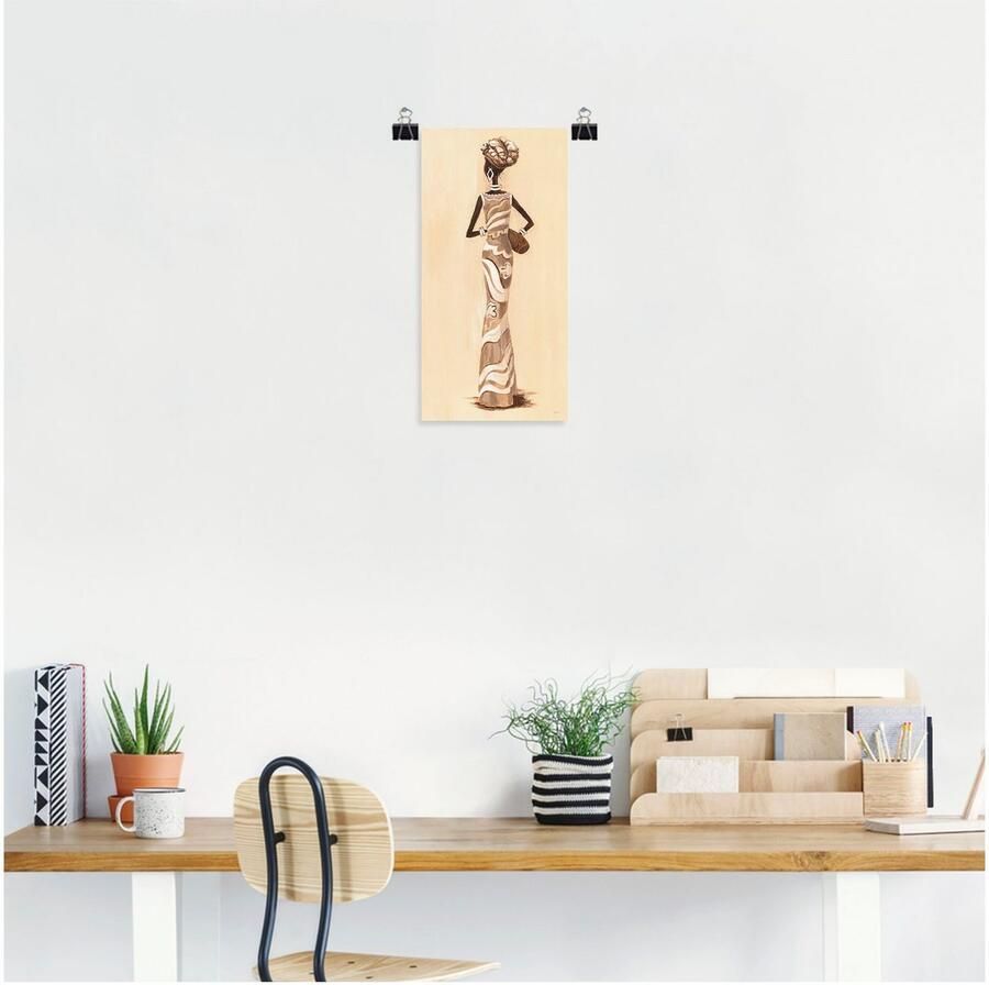 Artland Artprint Afrikaanse keerzijde als artprint op linnen poster in verschillende formaten maten - Foto 2