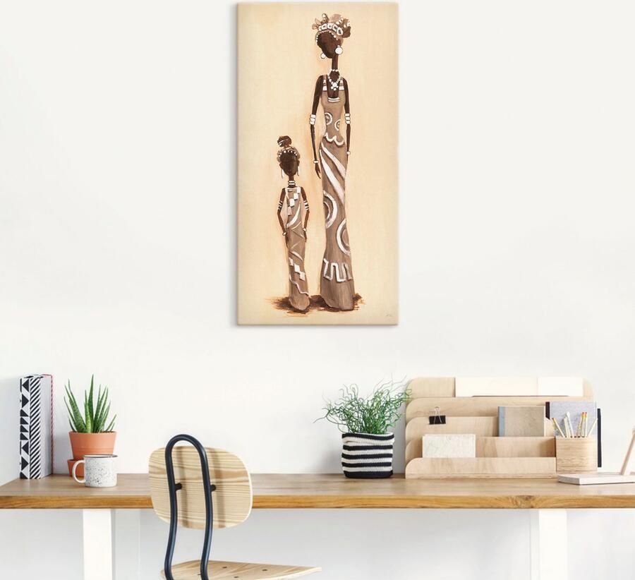 Artland Artprint Afrikaanse met kind als artprint van aluminium artprint voor buiten artprint op linnen in verschillende maten - Foto 5