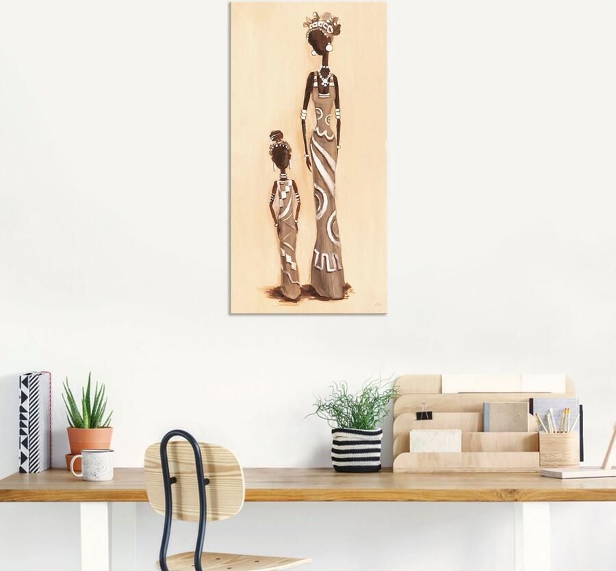 Artland Artprint Afrikaanse met kind als artprint van aluminium artprint voor buiten artprint op linnen in verschillende maten - Foto 5