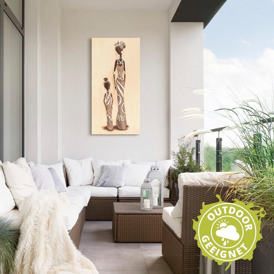 Artland Artprint Afrikaanse met kind als artprint van aluminium artprint voor buiten artprint op linnen in verschillende maten - Foto 2
