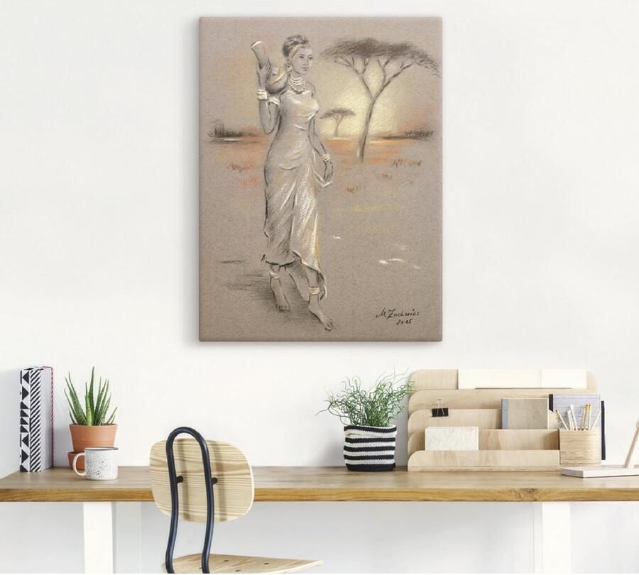 Artland Artprint Afrikaanse schoonheid als artprint op linnen poster in verschillende formaten maten - Foto 3