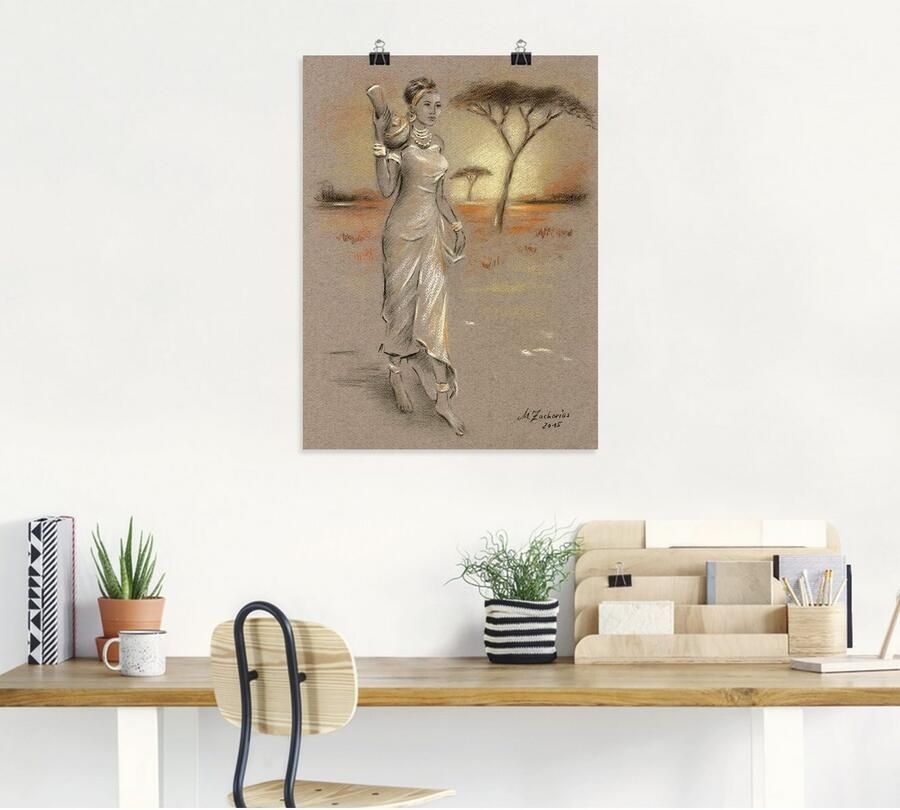 Artland Artprint Afrikaanse schoonheid als artprint op linnen poster in verschillende formaten maten - Foto 4