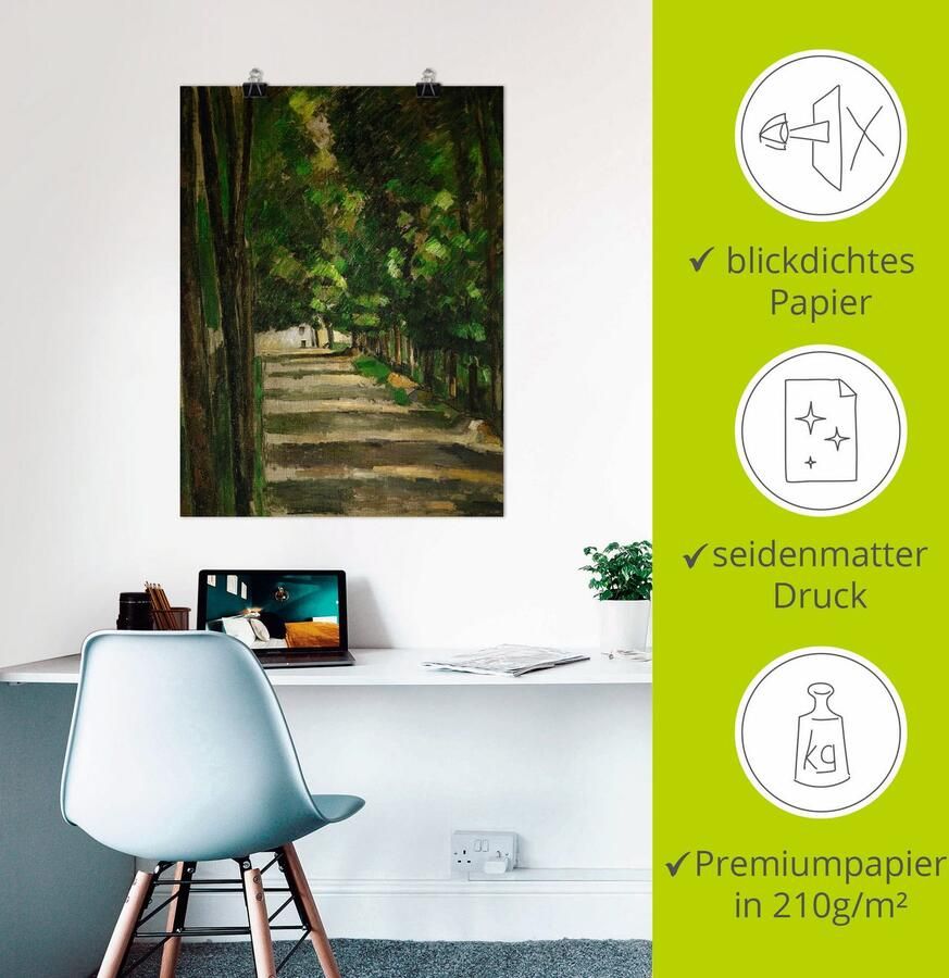 Artland Artprint Allee als artprint op linnen muursticker of poster in verschillende maten - Foto 2