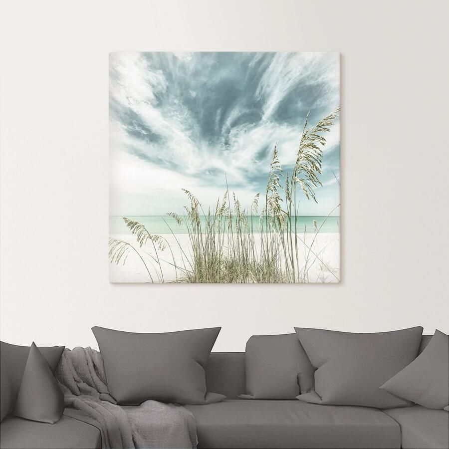 Artland Artprint Alleen aan het strand als artprint op linnen poster in verschillende formaten maten