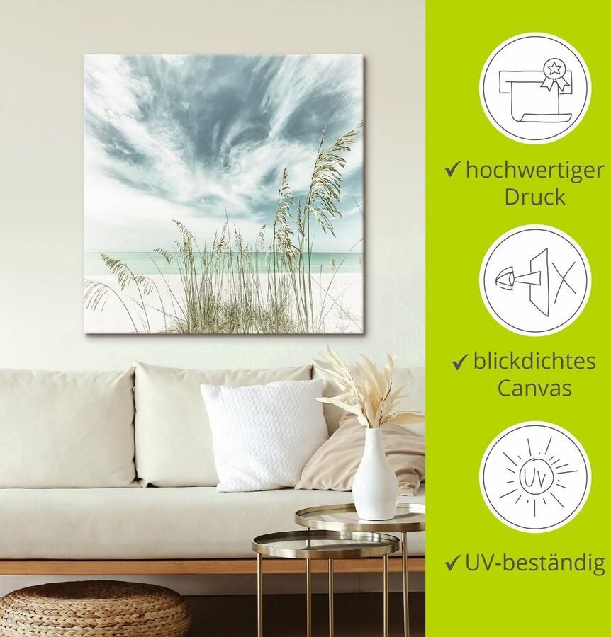 Artland Artprint Alleen aan het strand als artprint op linnen poster in verschillende formaten maten - Foto 7