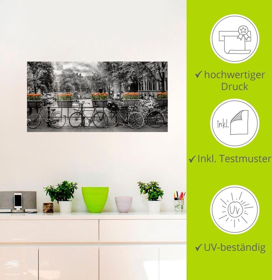 Artland Artprint Amsterdam Herengracht I als artprint op linnen poster muursticker in verschillende maten - Foto 2