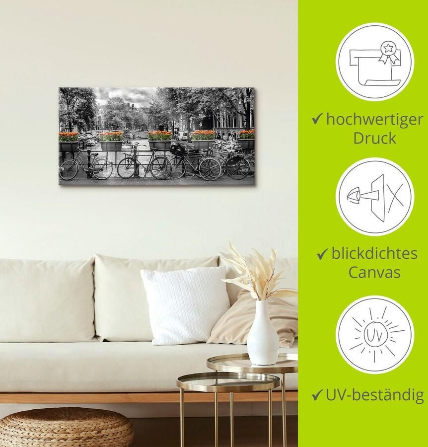 Artland Artprint Amsterdam Herengracht I als artprint op linnen poster muursticker in verschillende maten - Foto 3