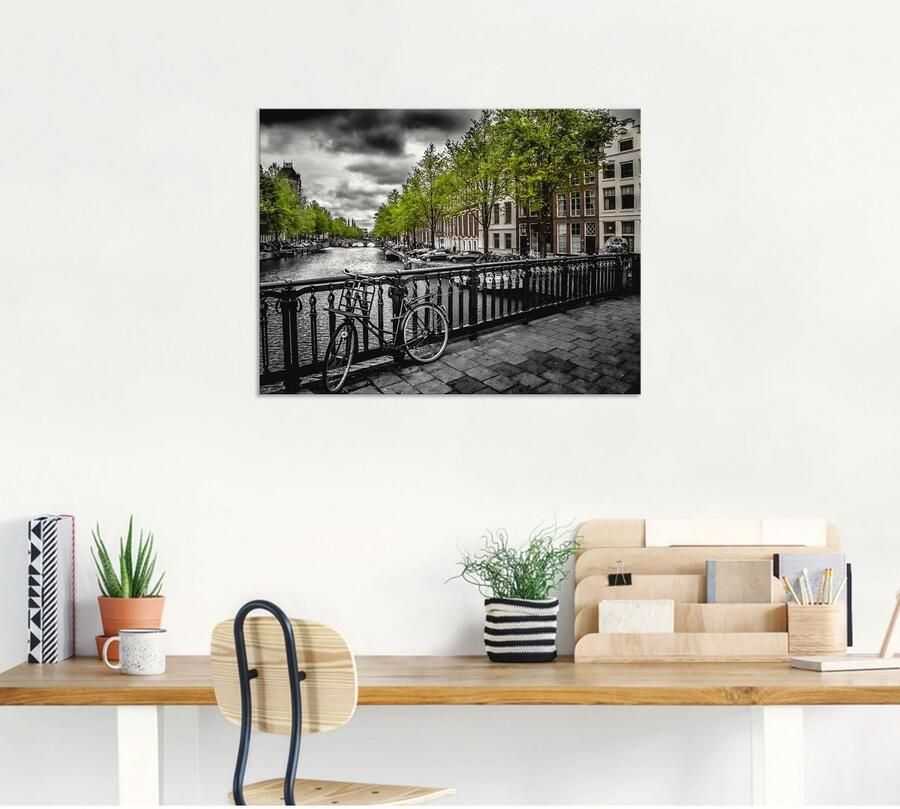 Artland Artprint Amsterdam Keizergracht II als artprint van aluminium artprint op linnen muursticker verschillende maten - Foto 4