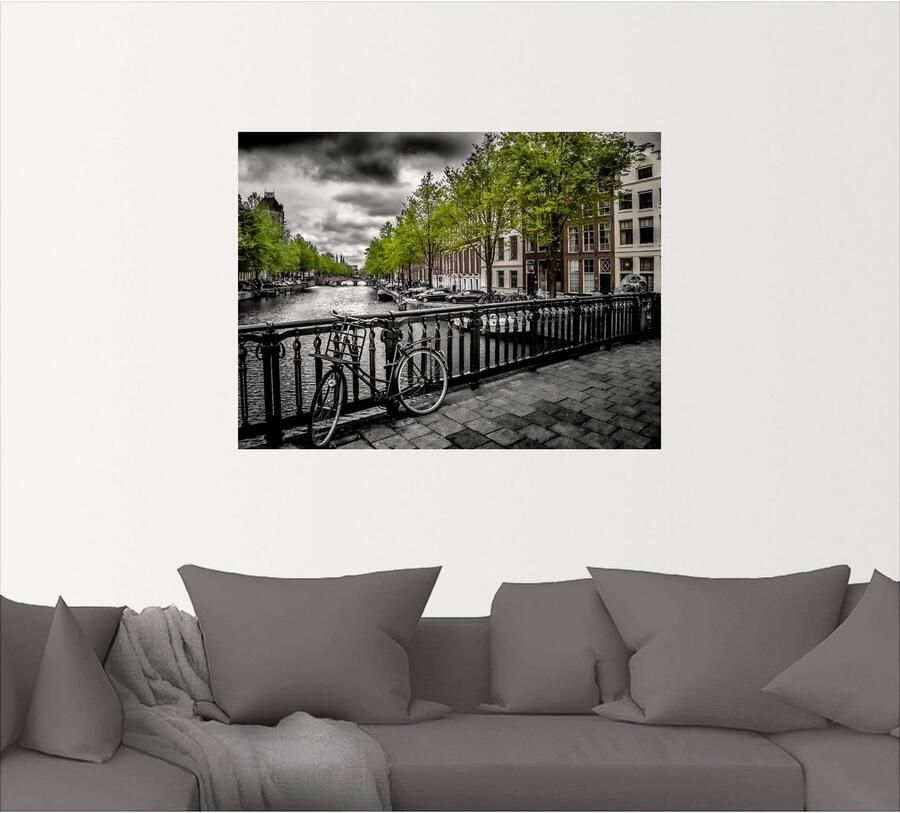 Artland Artprint Amsterdam Keizergracht II als artprint van aluminium artprint op linnen muursticker verschillende maten - Foto 3