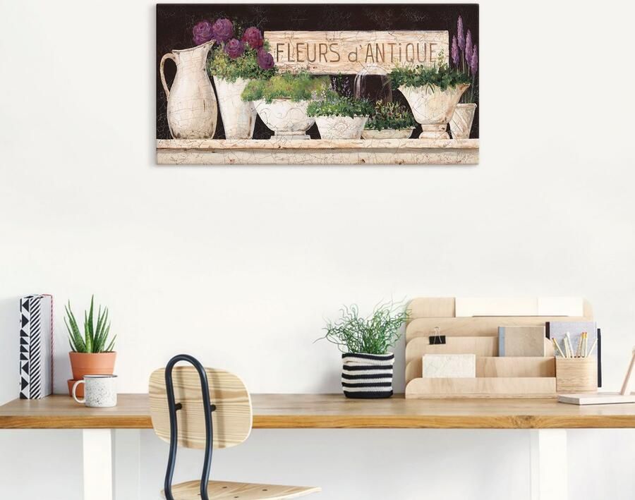 Artland Artprint Antieke bloemen als artprint van aluminium artprint voor buiten artprint op linnen poster muursticker - Foto 7