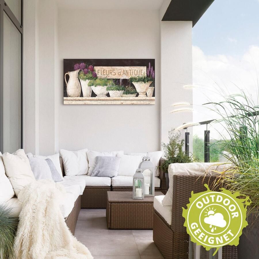 Artland Artprint Antieke bloemen als artprint van aluminium artprint voor buiten artprint op linnen poster muursticker - Foto 2