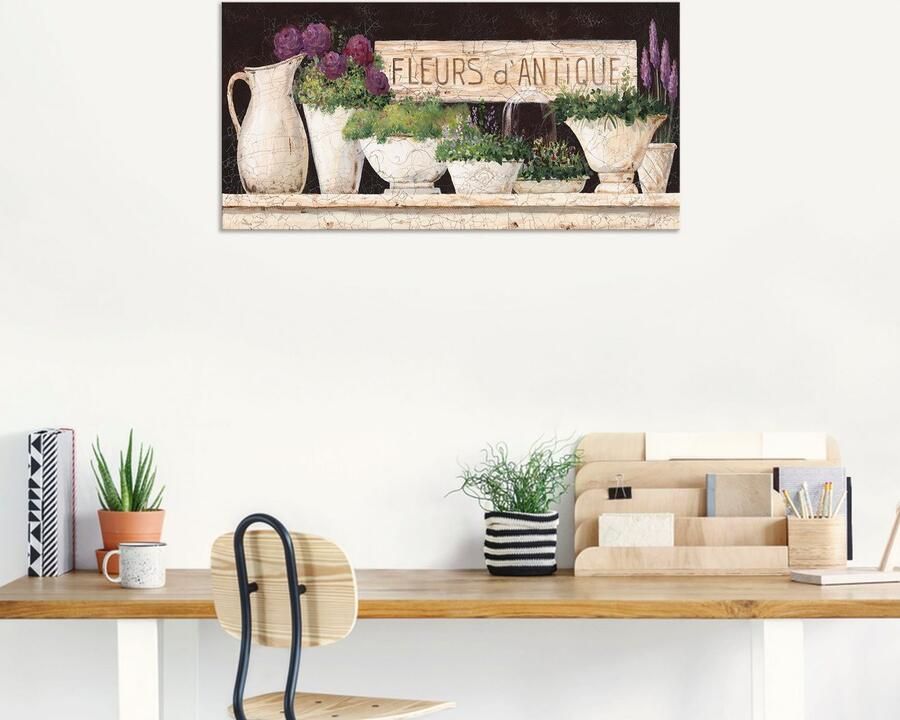 Artland Artprint Antieke bloemen als artprint van aluminium artprint voor buiten artprint op linnen poster muursticker - Foto 6