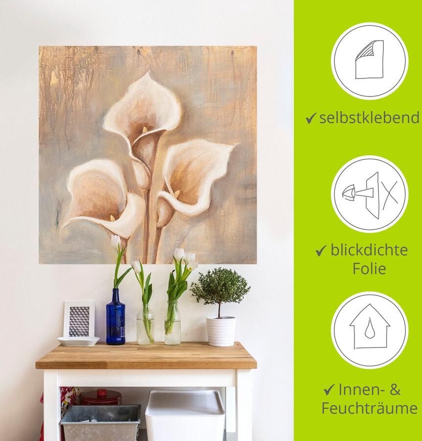 Artland Artprint Antieke bloemen als artprint van aluminium artprint voor buiten artprint op linnen poster muursticker - Foto 4