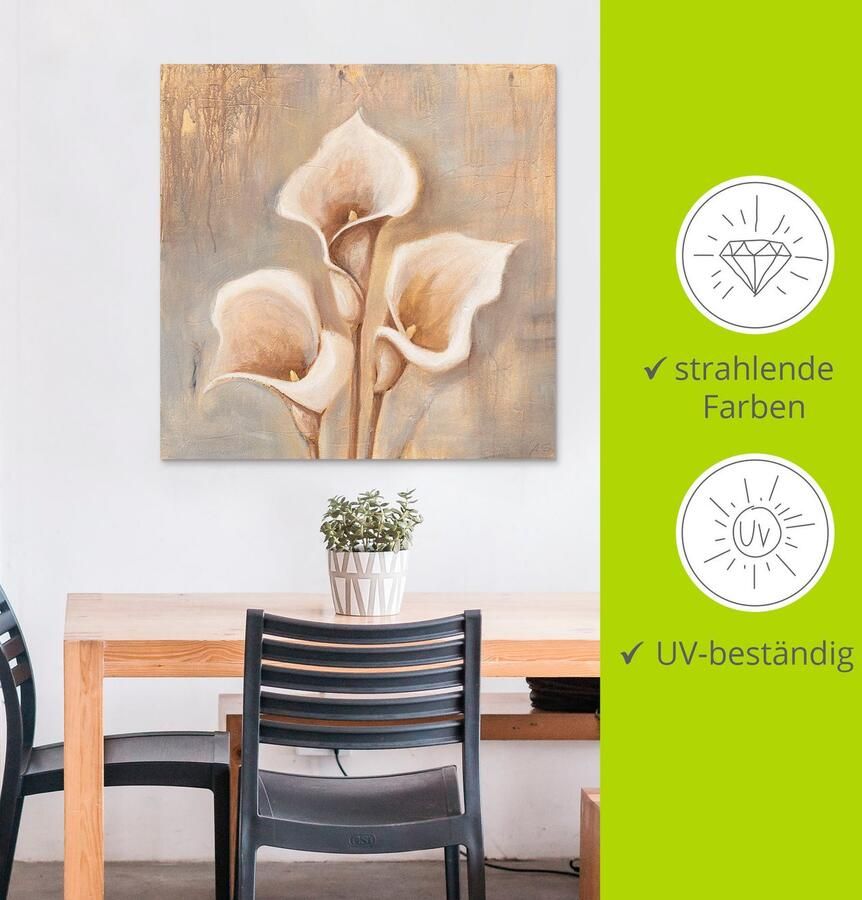 Artland Artprint Antieke bloemen als artprint van aluminium artprint voor buiten artprint op linnen poster muursticker - Foto 3