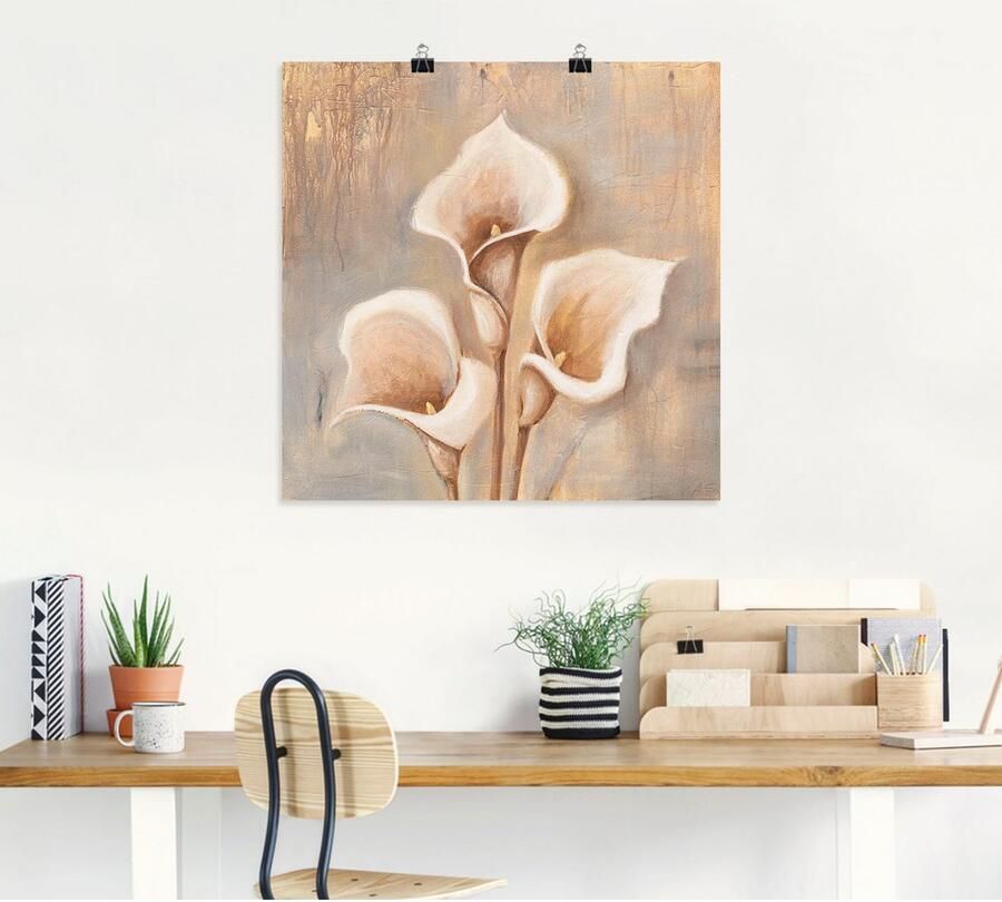 Artland Artprint Antieke bloemen als artprint van aluminium artprint voor buiten artprint op linnen poster muursticker - Foto 4
