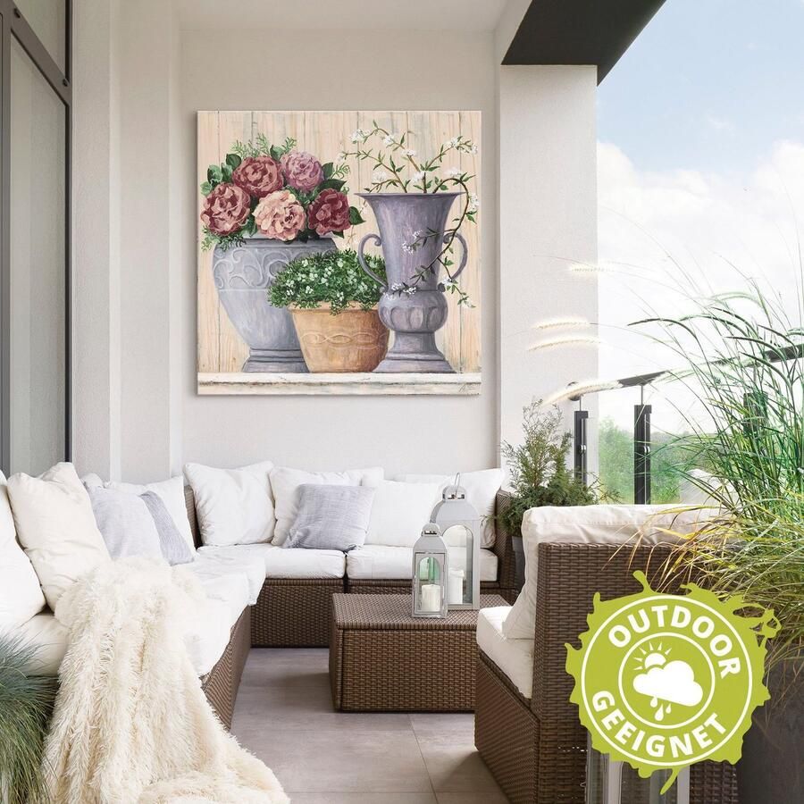 Artland Artprint Antieke bloemen_licht als artprint van aluminium artprint voor buiten artprint op linnen poster muursticker - Foto 2