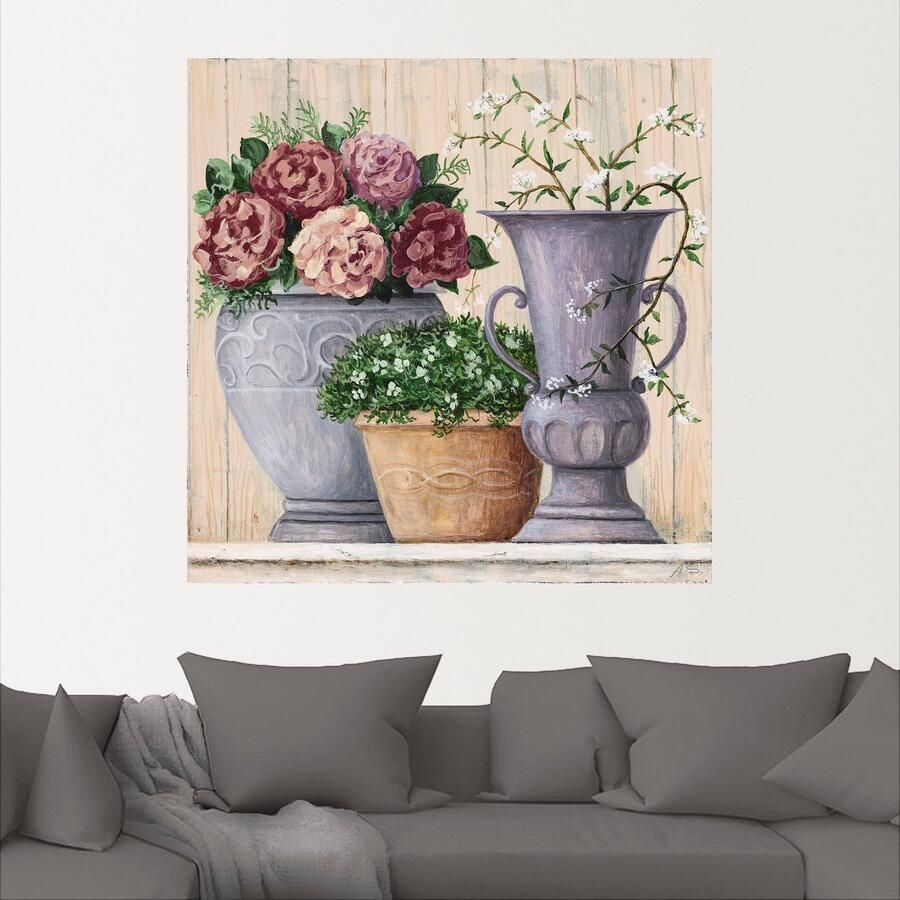 Artland Artprint Antieke bloemen_licht als artprint van aluminium artprint voor buiten artprint op linnen poster muursticker - Foto 2