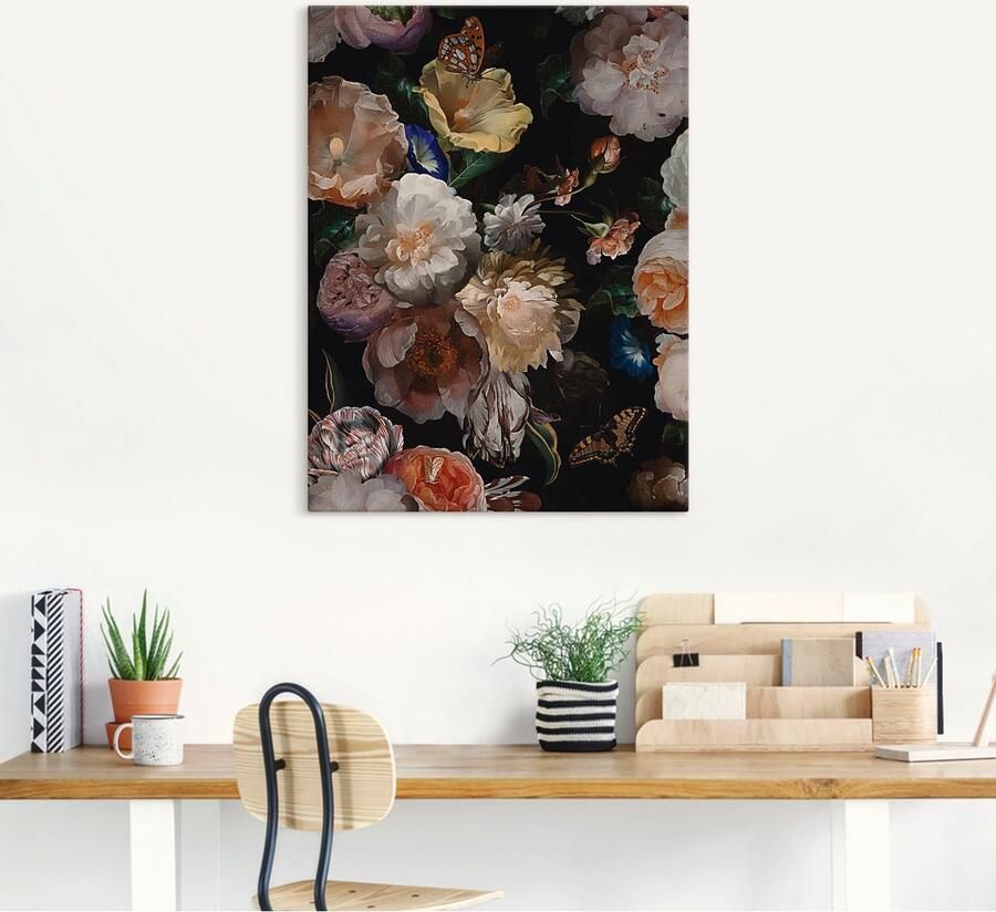 Artland Artprint Antieke Hollandse bloemen als artprint van aluminium artprint voor buiten artprint op linnen poster muursticker - Foto 5