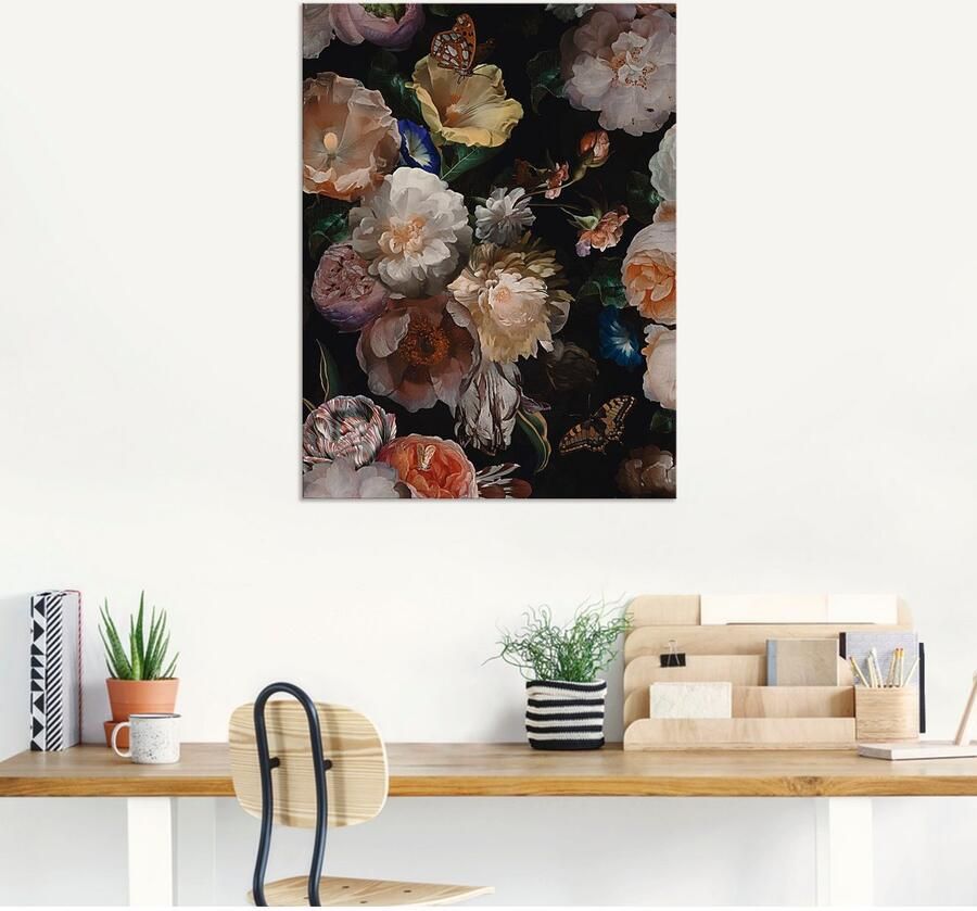 Artland Artprint Antieke Hollandse bloemen als artprint van aluminium artprint voor buiten artprint op linnen poster muursticker - Foto 6
