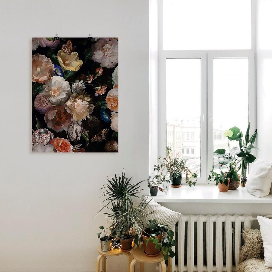 Artland Artprint Antieke Hollandse bloemen als artprint van aluminium artprint voor buiten artprint op linnen poster muursticker - Foto 2