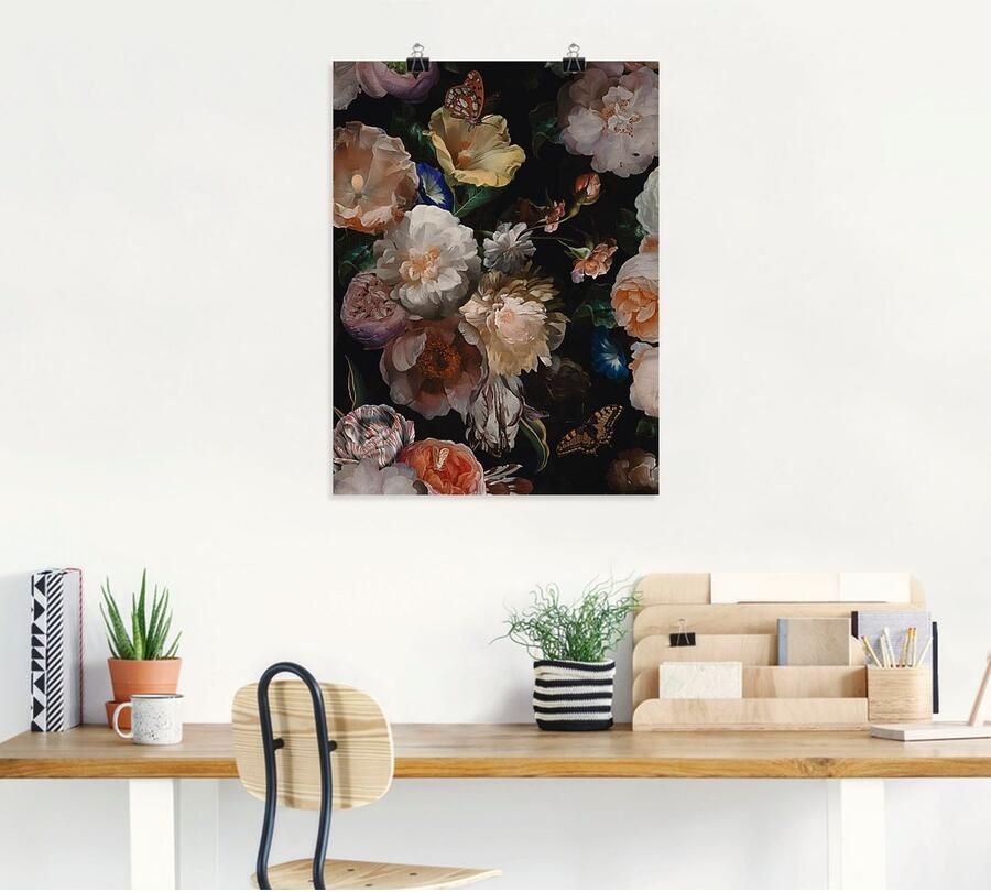 Artland Poster Antieke Hollandse bloemen - Foto 4