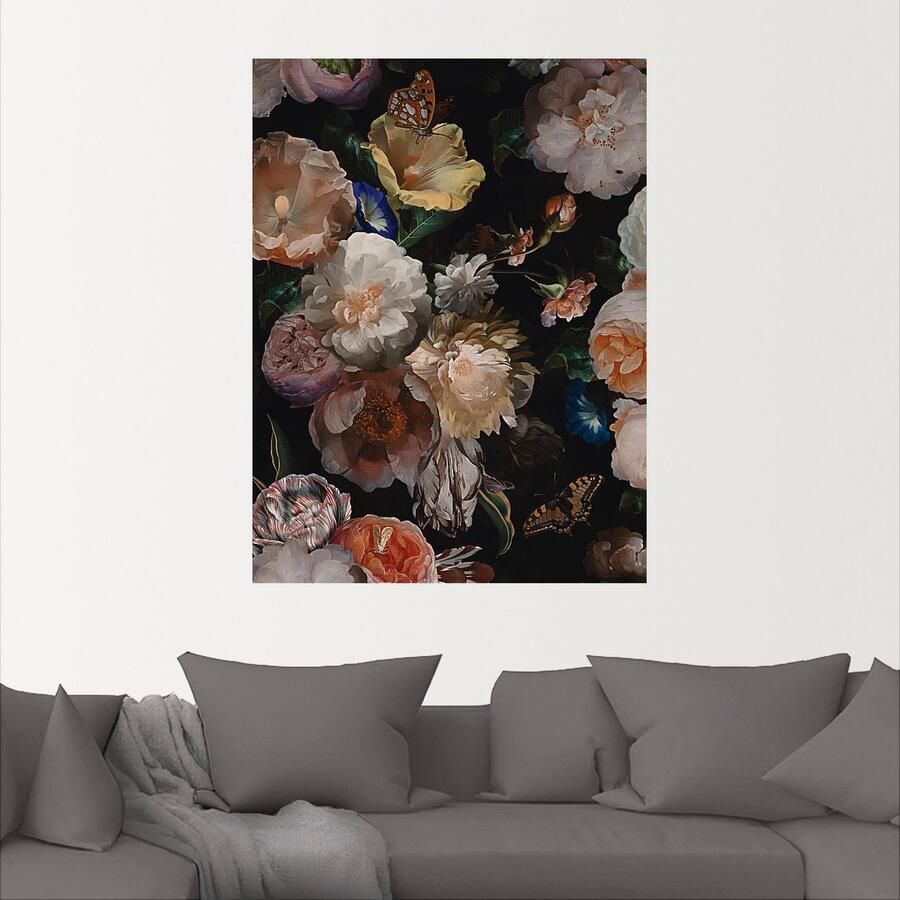 Artland Artprint Antieke Hollandse bloemen als artprint van aluminium artprint voor buiten artprint op linnen poster muursticker - Foto 2