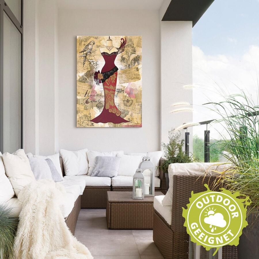 Artland Artprint Antieke jurk collage als artprint van aluminium artprint voor buiten artprint op linnen poster in verschillende maten. maten - Foto 2