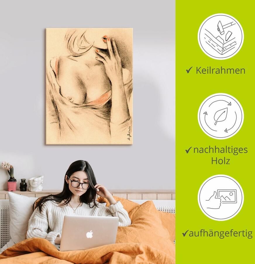 Artland Artprint op linnen Aphrodite de moderne - Foto 2