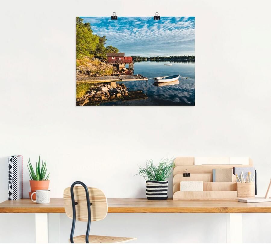 Artland Artprint Archipel Zweedse kust II als artprint op linnen poster in verschillende formaten maten - Foto 4