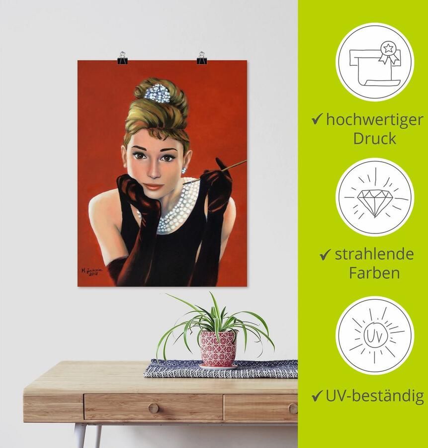 Artland Poster Audrey Hepburn portret - Foto 4